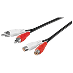 EsseShop Wentronic cavo audio video 2 connettori rca maschio-femmina mt. 1,50