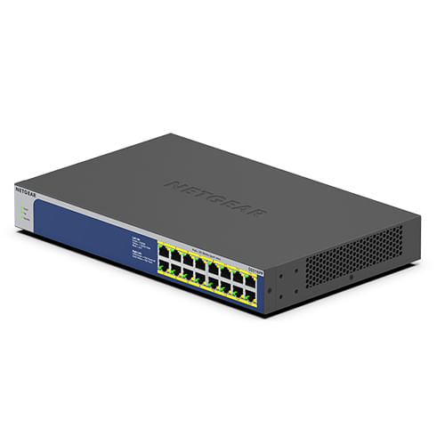 NETGEAR-GS516PP-Non-gestito-Gigabit-Ethernet--10-100-1000--Supporto-Power-over-Ethernet--PoE--Blu-Grigio