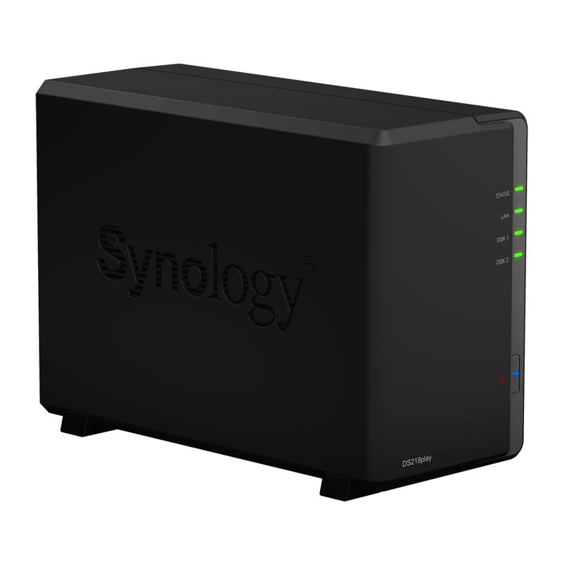 SYNOLOGY-NAS-TOWER-2BAY-2.5-3.5-SSD-HDD-SATA-REALTEK-RTD1296-4CORE-1.4GHz-1GB-DDR4-1xGIGABIT-2xUSB-3.0