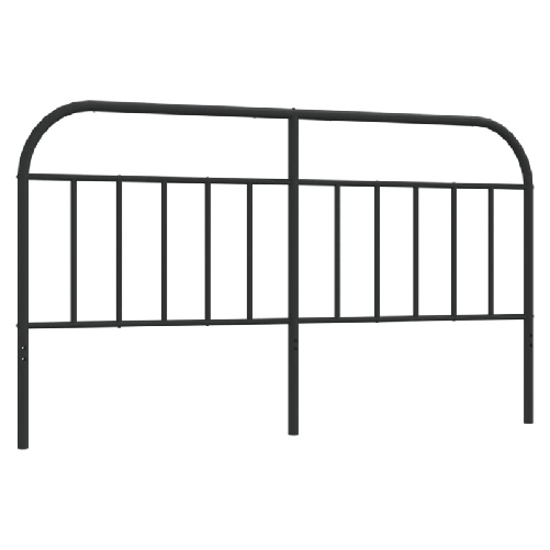 vidaXL-Testiera-in-Metallo-Nero-180-cm