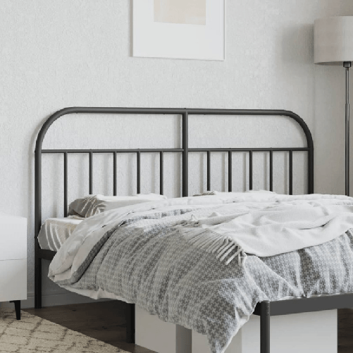 vidaXL-Testiera-in-Metallo-Nero-180-cm