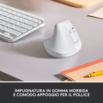 Logitech-Lift-Mouse-Ergonomico-Verticale-Senza-Fili-Ricevitore-Bluetooth-o-Logi-Bolt-USB-Clic-Silenziosi-4-Tasti-Co