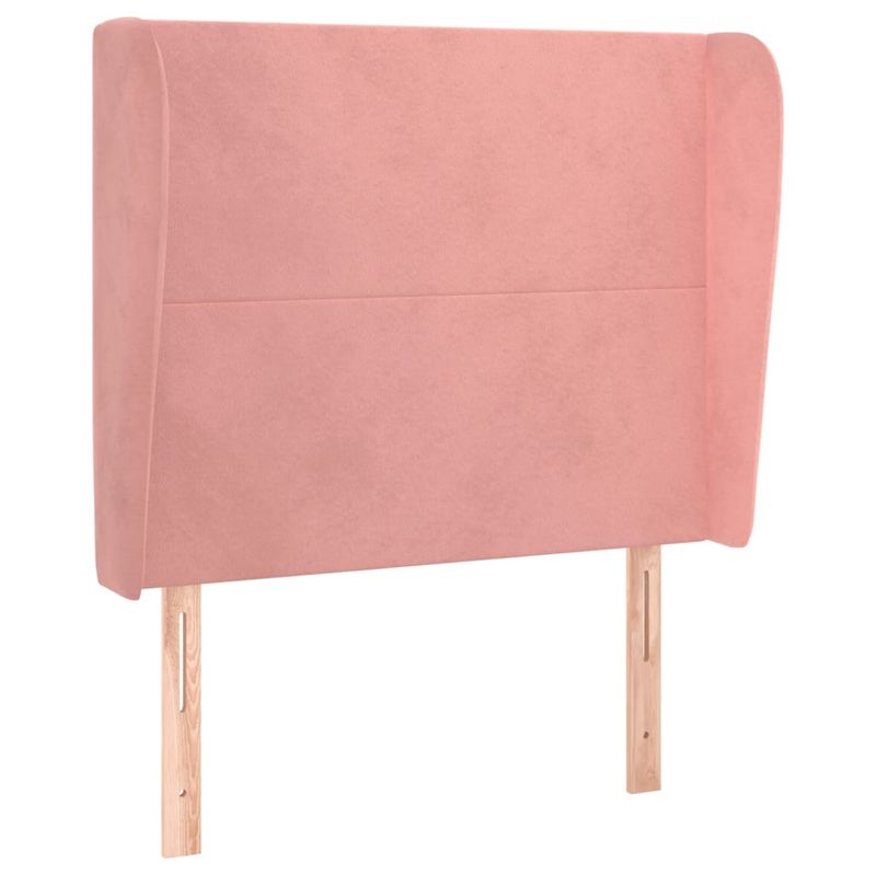 Testiera-ad-Orecchio-Rosa-183x23x78-88-cm-in-Velluto