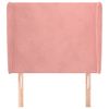 Testiera-ad-Orecchio-Rosa-183x23x78-88-cm-in-Velluto