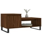Tavolino-da-Salotto-Rovere-Marrone100x50x45cm-Legno-Multistrato