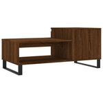 Tavolino-da-Salotto-Rovere-Marrone100x50x45cm-Legno-Multistrato
