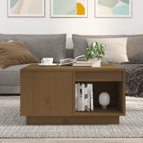 Tavolino-da-Salotto-Miele-60x61x325-cm-Legno-Massello-di-Pino