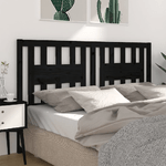 Testiera-per-Letto-Nera-166x4x100-cm-in-Legno-Massello-di-Pino
