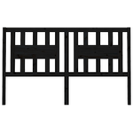 Testiera-per-Letto-Nera-166x4x100-cm-in-Legno-Massello-di-Pino