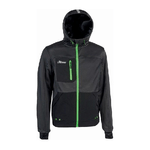 FELPA FULL ZIP + CAPPUCCIO GALAXY U-POWER ASPHALT GREY GREEN XL