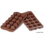 Stampo in silicone per 15 Praline di cioccolato o ghiaccio 3 cm