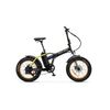 Argento-Mini-Max-Foldable-E-bike-Ruote-Fat-20--x-4-Freni-a-Disco-Meccanico-Nero-Giallo