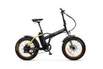 Argento-Mini-Max-Foldable-E-bike-Ruote-Fat-20--x-4-Freni-a-Disco-Meccanico-Nero-Giallo