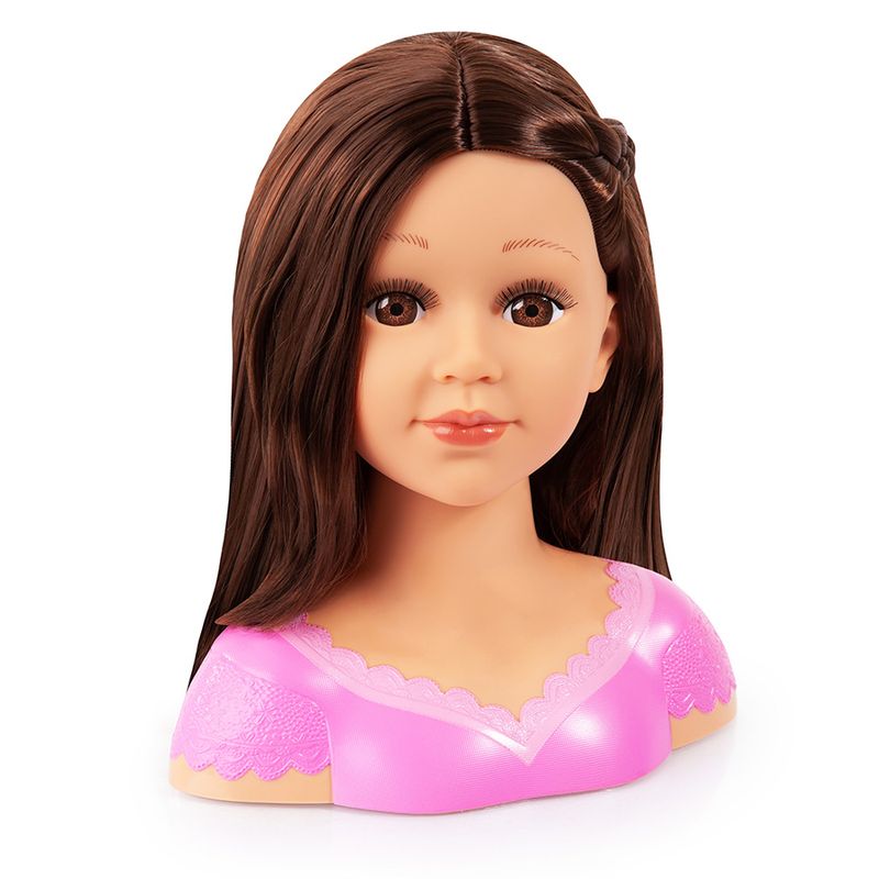 Busto-Reig-Charlene-Super-Model-Acconciare-e-truccare-Parrucca-bruna