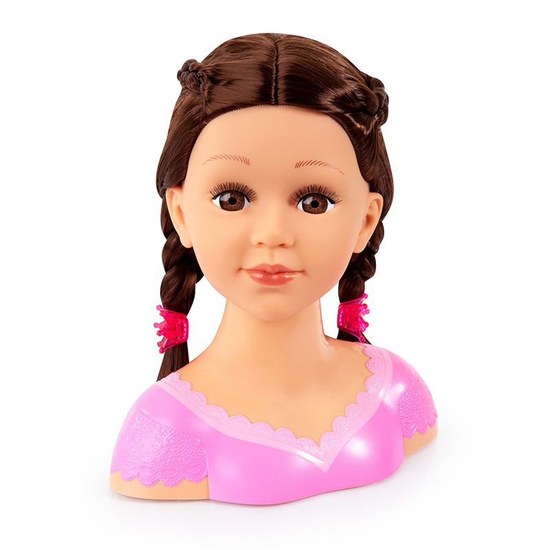 Busto-Reig-Charlene-Super-Model-Acconciare-e-truccare-Parrucca-bruna