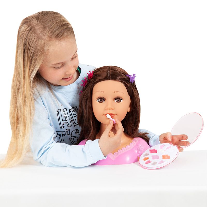 Busto-Reig-Charlene-Super-Model-Acconciare-e-truccare-Parrucca-bruna