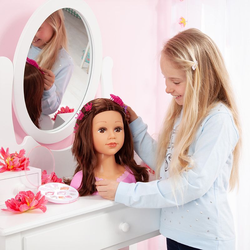 Busto-Reig-Charlene-Super-Model-Acconciare-e-truccare-Parrucca-bruna
