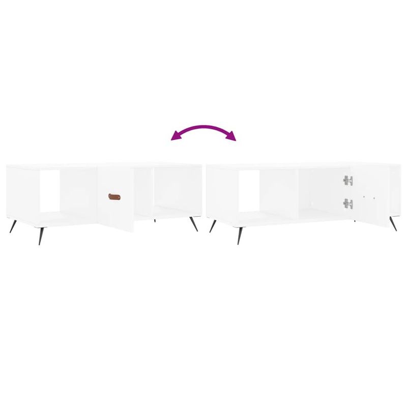 vidaXL-Tavolino-da-Salotto-Bianco-102x50x40-cm-in-Legno-Multistrato