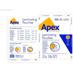 Fellowes Pacchetto apice Fellowes di 100 coperture per plastificare la luminosità A3 - 75 micron - alta qualità
