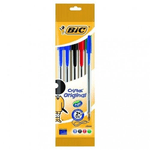 Bic Boligrafi a sfera originale BIC Crystal - Punta rotonda da 1,0 mm - Scatta da 0,4 mm - inchiostro a base di olio