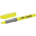 BIC ELIMINARE CRAID CLIP FLUORECENT SEMPLICE - INGGILIO A BASSA - Punto smusso - tratto tra 1,60 e 3,30 mm - colore gial