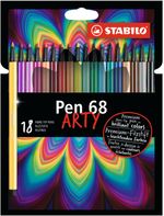 STABILO-Pen68-ARTY-marcatore-Fine-Multicolore-18-pz