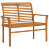 vidaXL-Panca-da-Giardino-con-Cuscino-Blu-Reale-112-cm-in-Legno-di-Teak