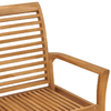 vidaXL-Panca-da-Giardino-con-Cuscino-Blu-Reale-112-cm-in-Legno-di-Teak