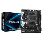 Asrock A520M-HDV scheda madre Presa AM4 micro ATX (Asrock A520M-HDV AMD A520 AM4 Micro ATX 2 DDR4 VGA DVI HDMI M.2)