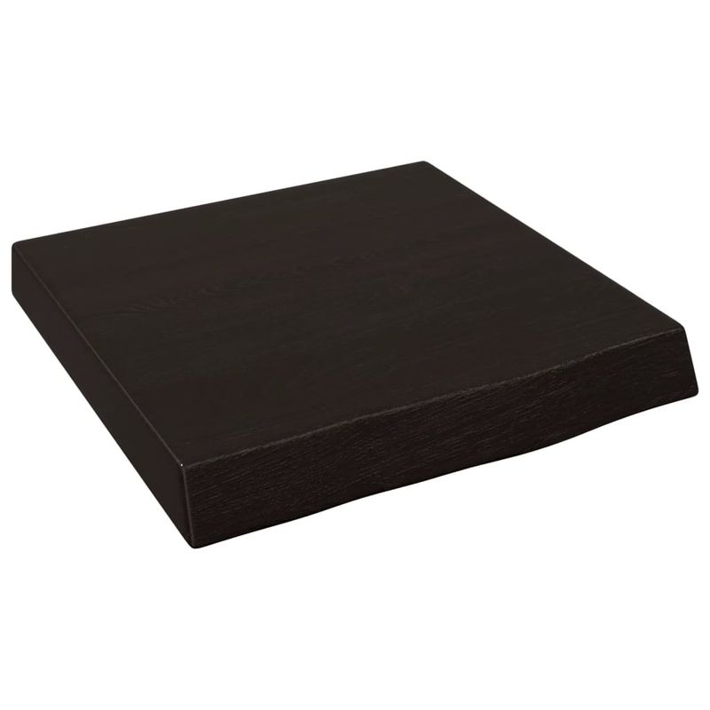 vidaXL-Ripiano-Muro-Grigio-Scuro-40x50x4-cm-Massello-Rovere-Trattato