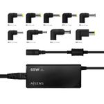 AISENS-ASLC-65WAUTO-BK-adattatore-e-invertitore-Interno-65-W-Nero
