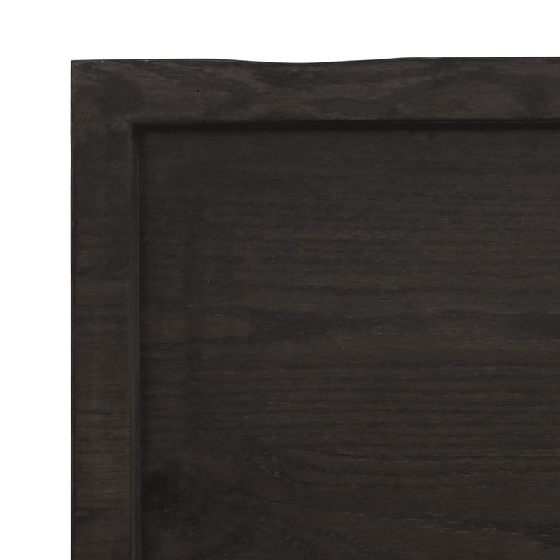vidaXL-Ripiano-Muro-Grigio-Scuro-40x50x4-cm-Massello-Rovere-Trattato