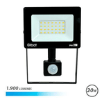 Elbat LED Faretto con Sensore di Movimento - Potenza: 20W - Lumen: 1900 - Luminosità 6.500K - Durata: 30.000 - 50.000 or