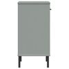 Mobile-Consolle-Gambe-Metallo-Grigio-Legno-Massello-Pino-OSLO
