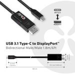 CLUB3D-cac-1557-USB-C-Displayport-1.4-Nero