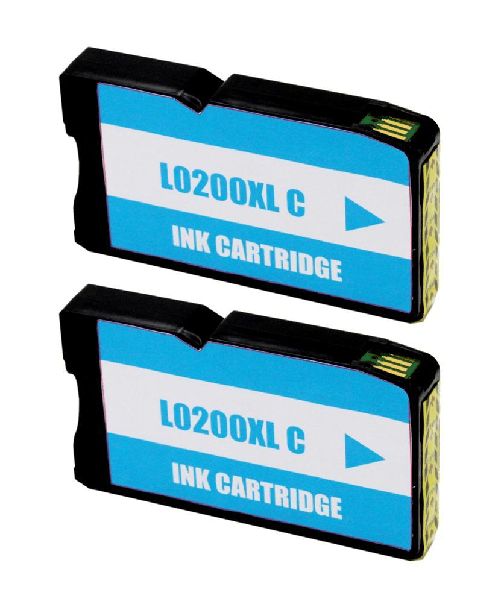 Confezione 2 cartucce generiche Lexmark 200xl ciano - Sostituzione 14L0198