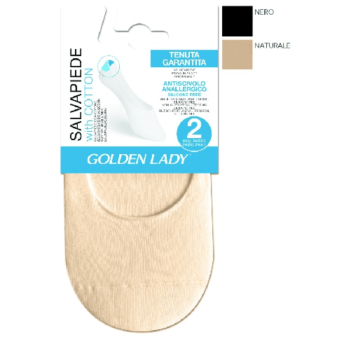 Golden-Lady-Salvapiede-Cotton-2P-Nero-Tg.-M-L