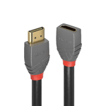 Lindy 36478 cavo HDMI 3 m HDMI tipo A [Standard] Nero (3M HDMI 18G EXTENSION CABLE - ANTHRA LINE)