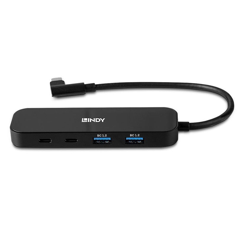 Lindy-43334-hub-di-interfaccia-USB-3.2-Gen-2--3.1-Gen-2--Type-C-10000-Mbit-s-Nero