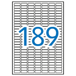 Apli Etichette bianche permanenti applicate 25,4 x 10,0 mm 10 fogli