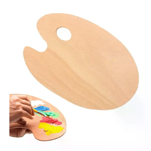 Tavolozza in legno per pittura colori acrilici olio acquerelli 12 PEZZI  25x30cm