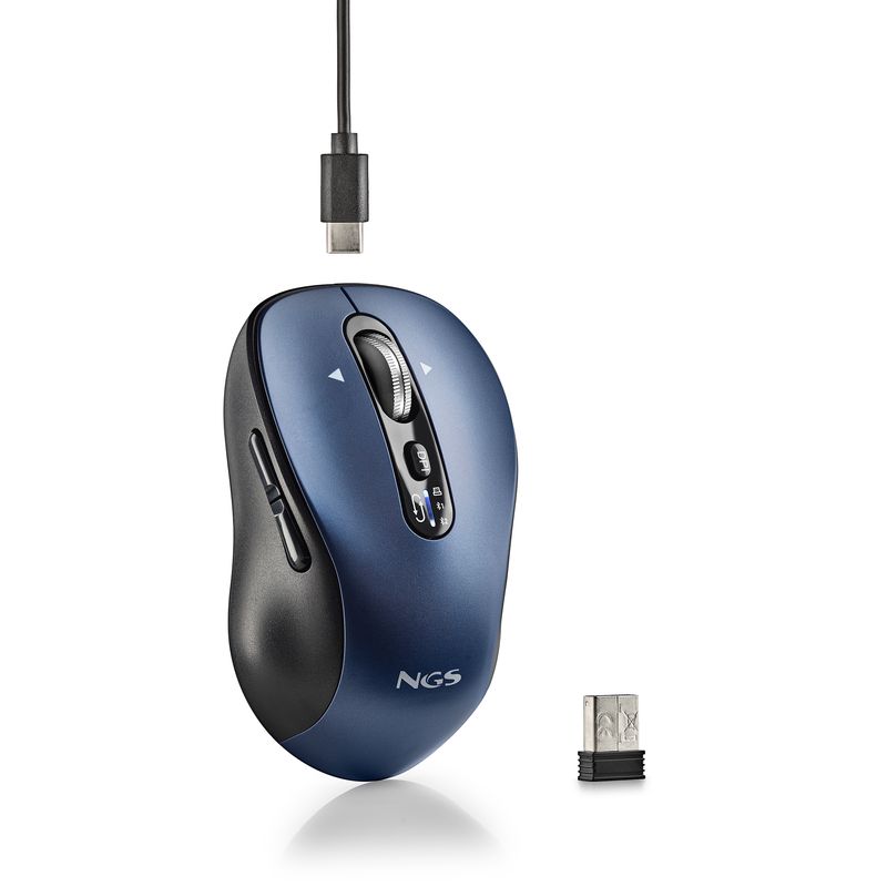 Ngs-Mouse-Connessione-24-Ghz---Bluetooth-5.1-6-Pulsanti-Ric-Usb-C