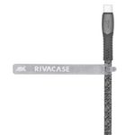 Rivacase-Cavo-di-Ricarica-Piatto-In-Nylon-Resistente-Type-C---Type-C-1.2mt-Grigio