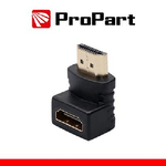 Adattatore Spina HDMI (19PIN) â Presa HDMI (19PIN) 90Â° dorat