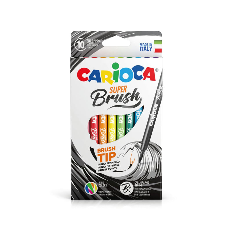 Carioca-PENNARELLI-CARIOCA-SUPER-BRUSH-LAVABILE---10-COLORI