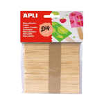 Pacchetto Appli di 50 palo di legno naturale Palos 114 x 10 mm - colore in legno