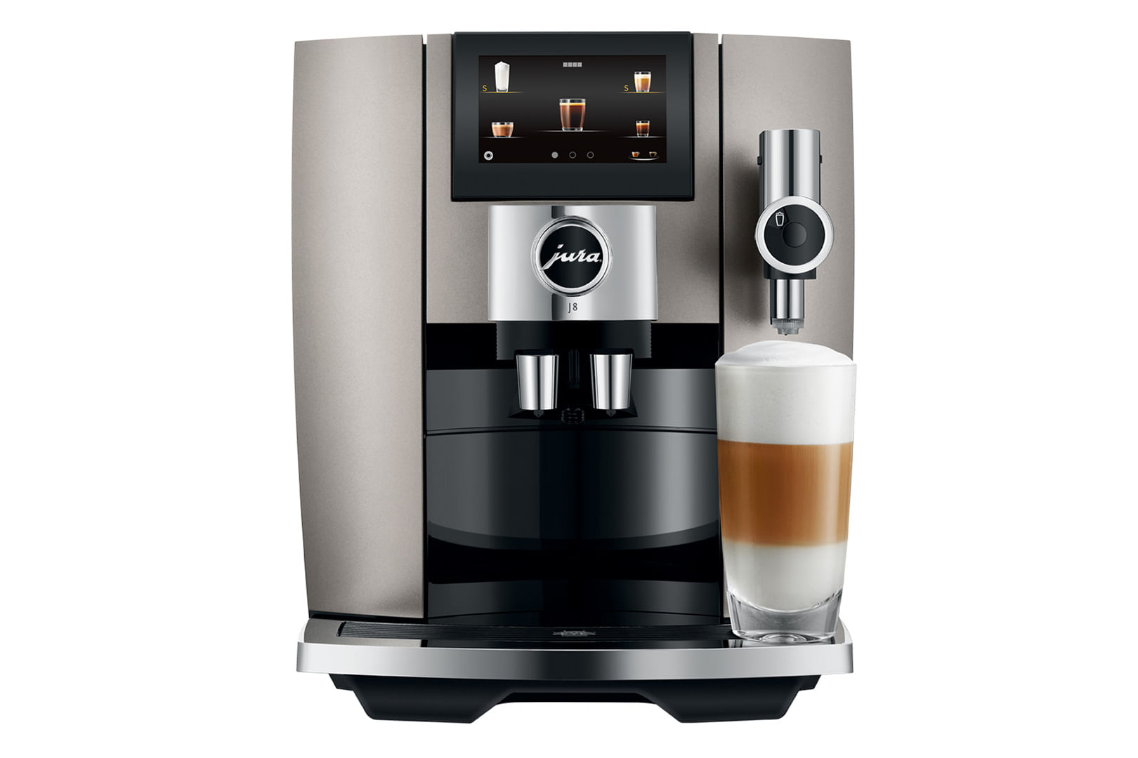 Jura J8 Midnight Silver Macchina da Caffe' Automatica 31 Preparazioni