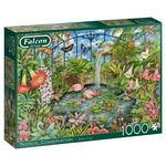 Jumbo Falcon de Luxe Tropical Conservatory 1000 Pezzi Puzzle Flora e Fauna
