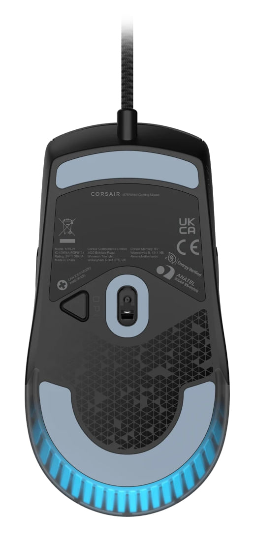 Corsair-M75-Wired-RGB-Mouse-da-Gioco-FPS-Leggero-–-26.000-DPI-–-Pulsanti-Laterali-Intercambiabili-–-PC-–-Nero