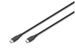 Digitus-Cavo-Ricarica-Guaina-Silicone-Usb-C---Usb-C-0.5mt-Usb-2.0-60W-Nero